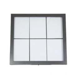 Porte-menu Mural LED Gris Métallisé Format 6 X A4 - Présentoir Mural Menu Hôtel Restaurant