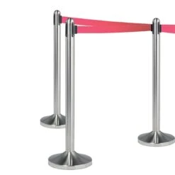 Poteau D'accueil à Corde Retractable Rouge -Déco Bistro Pas Cher Magasin poteau d accueil a corde retractable rouge 3