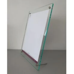 Présentoir Sur Pied / Porte Affiche Sur Pied Format A5 Pour Comptoir - Table Restaurant - Modèle Glass Look