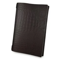 Protège Menu A4 Fashion Marron Aspect Crocodile