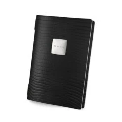 Protège Menu A5 GOLFO Fashion Noir Aspect Crocodile