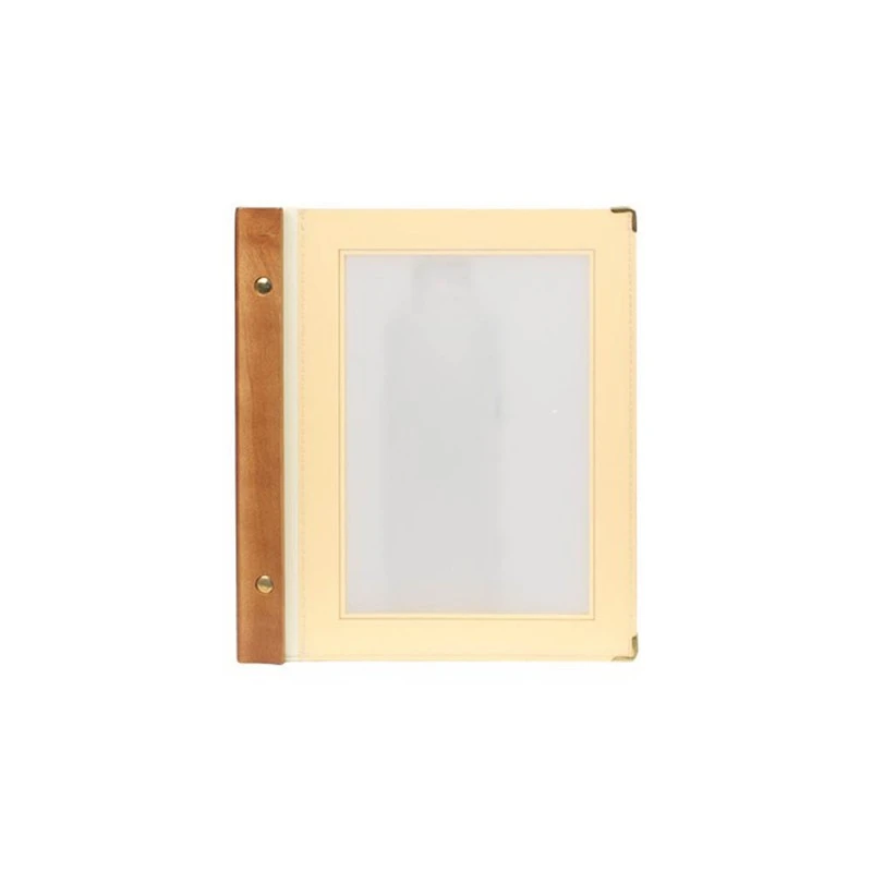 Protège-menu Beige WOOD + 2 Inserts Format A4 Pour Hôtel Restaurant - Securit 3 Protège-menu Beige WOOD + 2 Inserts Format A4 Pour Hôtel Restaurant - Securit – Image 3