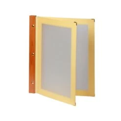Protège-menu Beige WOOD + 2 Inserts Format A4 Pour Hôtel Restaurant - Securit