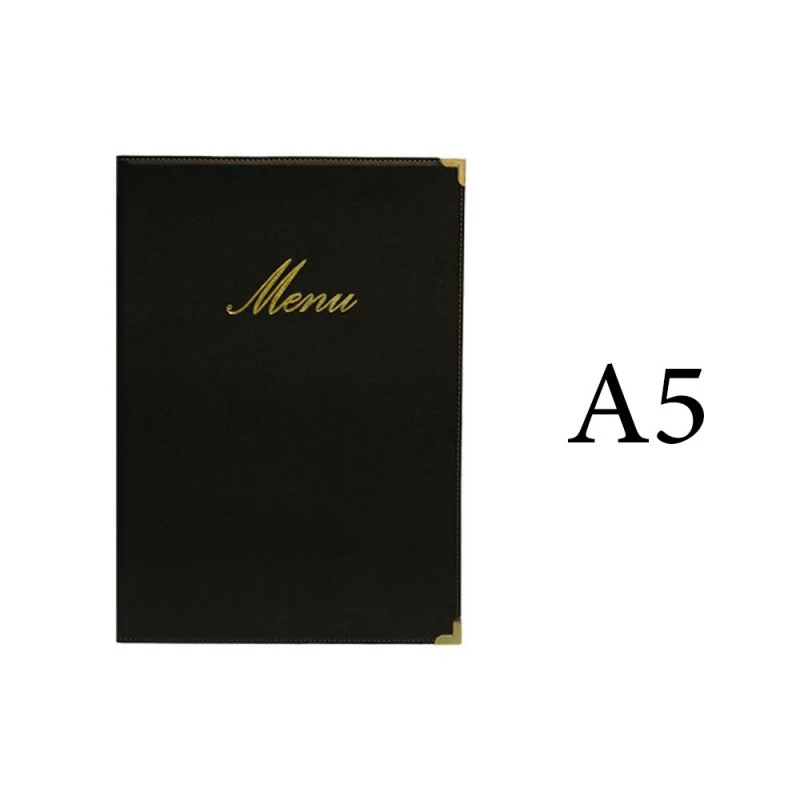 Protège-menu Classique Format A5 Couleur Noir - Porte Menu Hôtel Restaurant - Securit 2 Protège-menu Classique Format A5 Couleur Noir - Porte Menu Hôtel Restaurant - Securit – Image 2