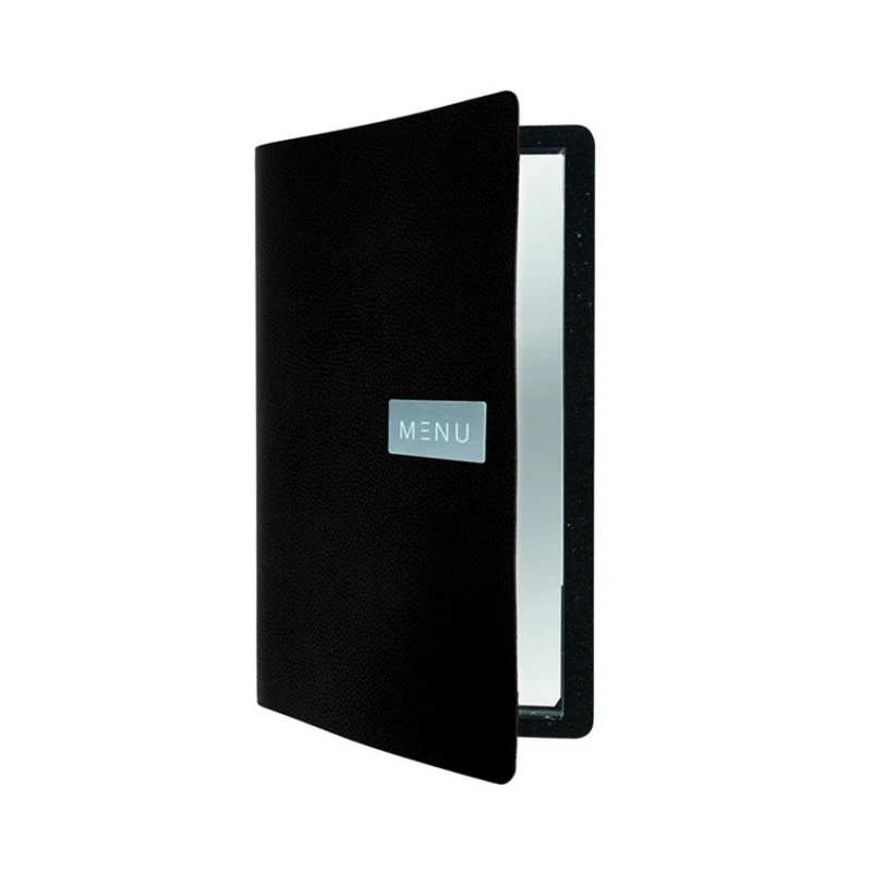 Protège-menu Cuir Noir RAW 1 Protège-menu Cuir Noir RAW