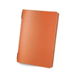 Protège Menu En Cuir Véritable Format A5 GOLFO Couleur Orange - 2 Inserts Inclus