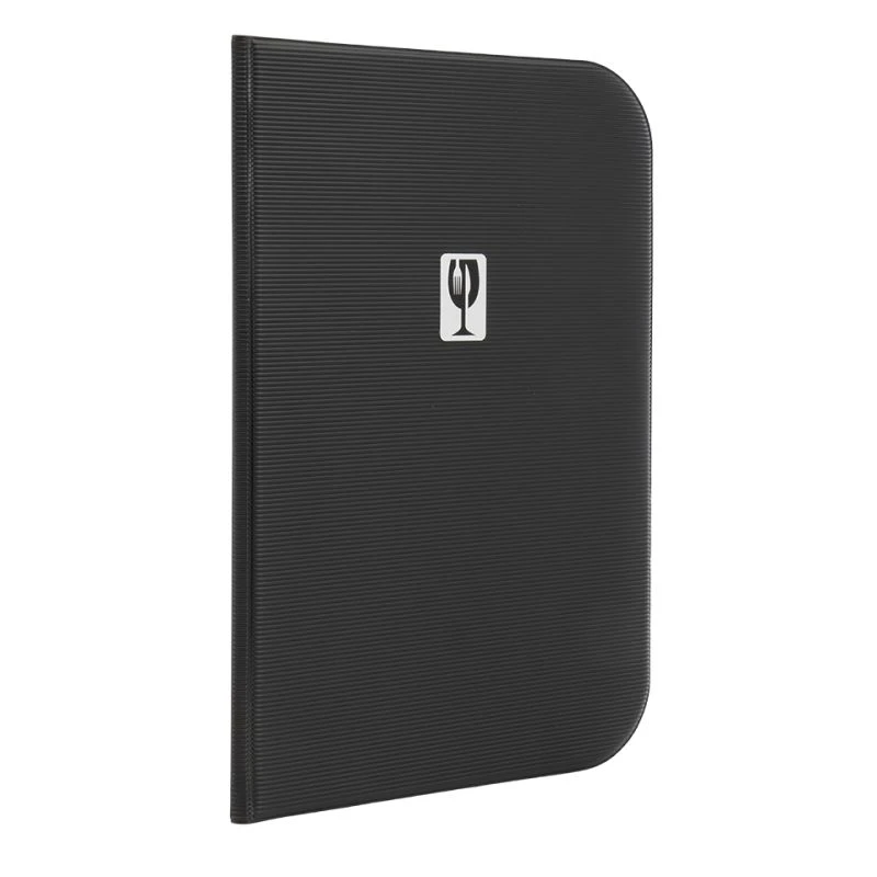 Protège Menu En PVC Modèle Essential Format A4 Couleur Noir - Présentation Menu Restaurant 1 Protège Menu En PVC Modèle Essential Format A4 Couleur Noir - Présentation Menu Restaurant