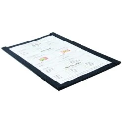 Protège-menu Magnétique A4 Noir -Déco Bistro Pas Cher Magasin protege menu magnetique a4 noir 3