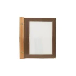 Protège-menu Marron WOOD + 2 Inserts Format A4 Pour Hôtel Restaurant - Securit -Déco Bistro Pas Cher Magasin protege menu marron wood 2 inserts format a4 pour hotel restaurant securit 2