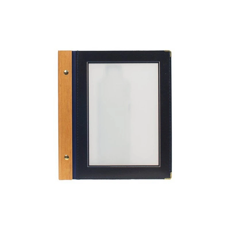 Protège-menu Noir WOOD + 2 Inserts Format A4 Pour Hôtel Restaurant - Securit 3 Protège-menu Noir WOOD + 2 Inserts Format A4 Pour Hôtel Restaurant - Securit – Image 3