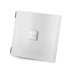 Protège Menu QUADRATO Fashion Blanc Aspect Crocodile