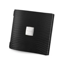 Protège Menu QUADRATO Fashion Noir Aspect Crocodile