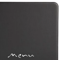 Protège-menu Restaurant A5 Noir Toscana "Menu" Manuscrit 5 Protège-menu Restaurant A5 Noir Toscana "Menu" Manuscrit -Déco Bistro Pas Cher Magasin protege menu restaurant a5 noir toscana menu manuscrit 2