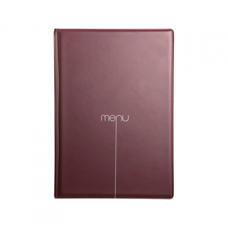 Protège-menu Risto A5 Bordeaux 1 Protège-menu Risto A5 Bordeaux