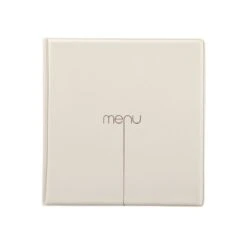 Protège Menu Risto Couleur Beige Format Carré 21 Cm X 21 Cm Pour Présentation Menus Hôtels - Restaurants