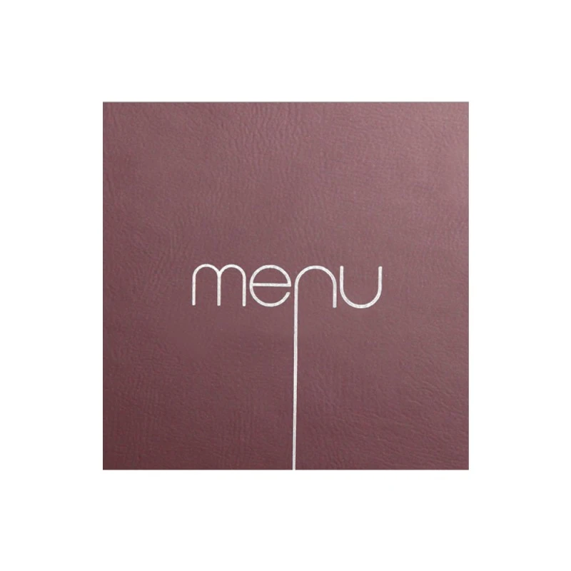 Protège Menu Risto Couleur Bordeaux Format Carré 21 Cm X 21 Cm Pour Présentation Menus Hôtels - Restaurants 2 Protège Menu Risto Couleur Bordeaux Format Carré 21 Cm X 21 Cm Pour Présentation Menus Hôtels - Restaurants – Image 2