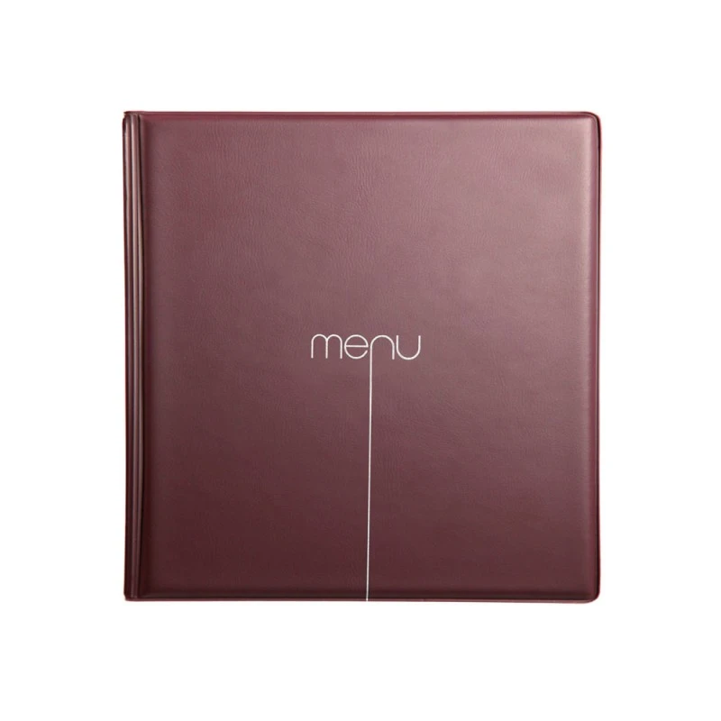 Protège Menu Risto Couleur Bordeaux Format Carré 21 Cm X 21 Cm Pour Présentation Menus Hôtels - Restaurants 1 Protège Menu Risto Couleur Bordeaux Format Carré 21 Cm X 21 Cm Pour Présentation Menus Hôtels - Restaurants