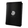 Protège Menu Souple Noir Format A4 "Menu" Orné D'une Coquille 1 Insert - Dag Style