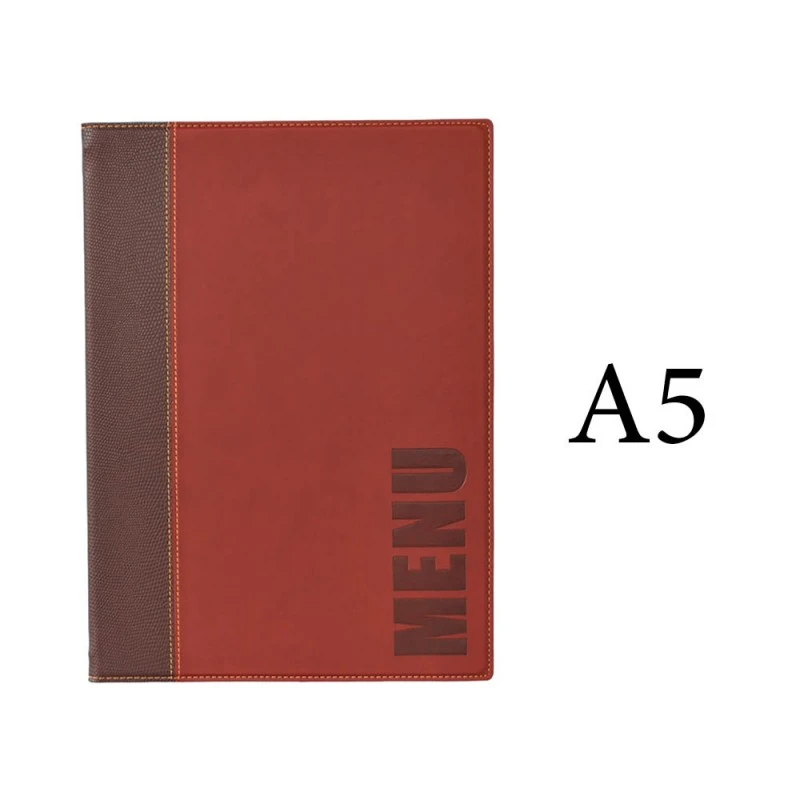 Protège-menu Tendance Format A5 Couleur Bordeaux - Porte Menu Hôtel Restaurant - Securit 2 Protège-menu Tendance Format A5 Couleur Bordeaux - Porte Menu Hôtel Restaurant - Securit – Image 2