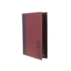 Protège-menu Tendance Format A5 Couleur Bordeaux - Porte Menu Hôtel Restaurant - Securit