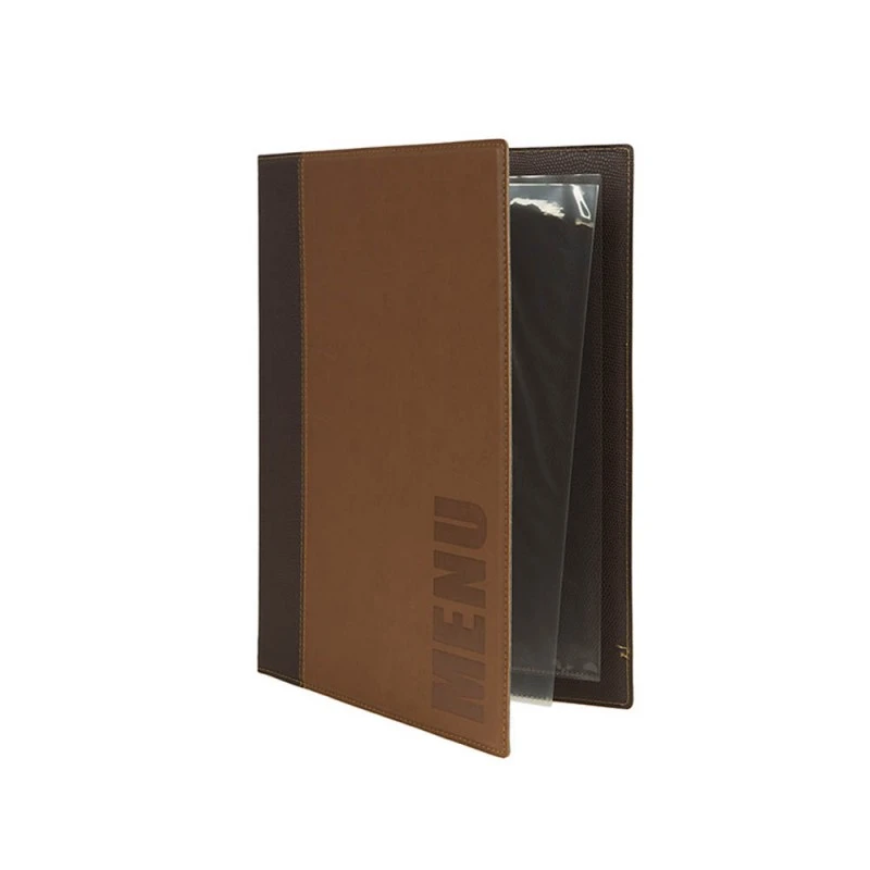 Protège-menu Tendance Format A5 Couleur Marron - Porte Menu Hôtel Restaurant - Securit 1 Protège-menu Tendance Format A5 Couleur Marron - Porte Menu Hôtel Restaurant - Securit