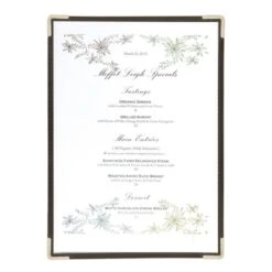 Protège-menus A4 Crystal 2 Pages