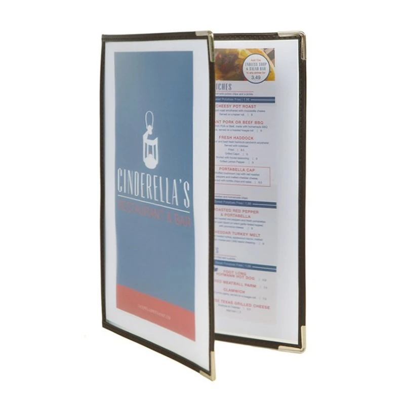 Protège-menus A4 Crystal 4 Pages 1 Protège-menus A4 Crystal 4 Pages