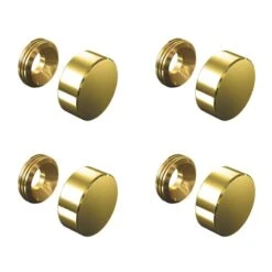Set De 4 Cache Vis Doré 13 Mm