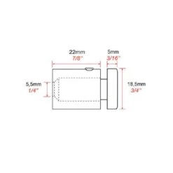 Set De 4 Fixation Murale Percée FIXP2 -Déco Bistro Pas Cher Magasin set de 4 fixation murale percee fixp2 2