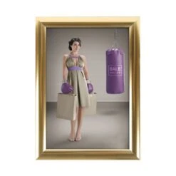 Snap Frame Classic Or - Cadre Porte Document Couleur Or -Déco Bistro Pas Cher Magasin snap frame classic or cadre porte document couleur or 1