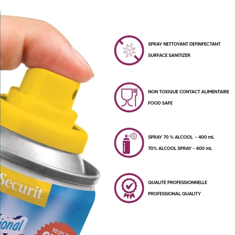 Spray Nettoyant Et Désinfectant Toutes Surfaces Pour Tables Hôtel-restaurant 2 Spray Nettoyant Et Désinfectant Toutes Surfaces Pour Tables Hôtel-restaurant – Image 2